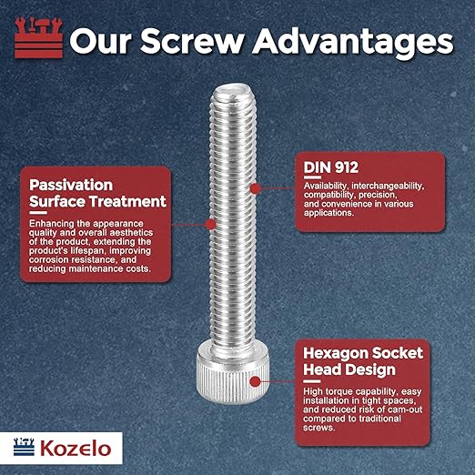 Kozelo 5pcs Socket Head Cap Screws - Image 3