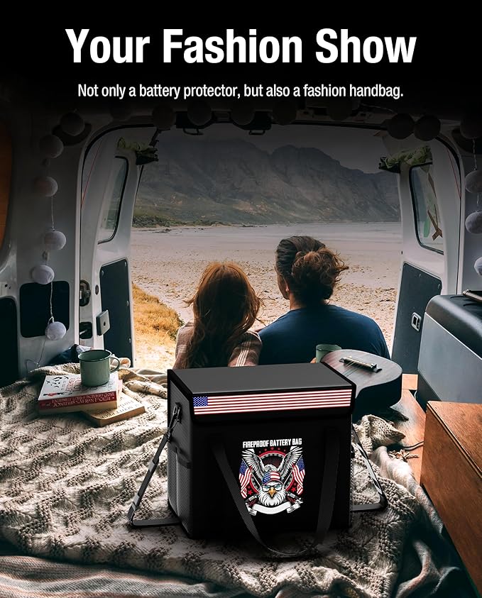 sumaxium 12V 50Ah LiFePO4 Lithium Battery Fireproof Safe Bag - Image 6