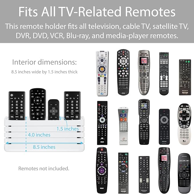 TotalMount Hole-Free Remote Holder – Eliminates The Need to Drill Holes in Your - Image 5