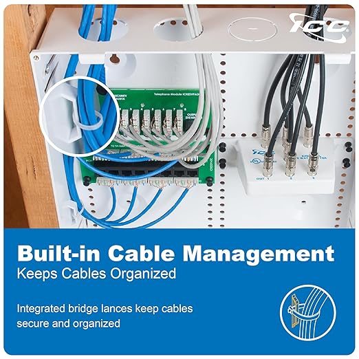 ICC 28” Plastic Structured Wiring Enclosure, Media Enclosure - Image 8