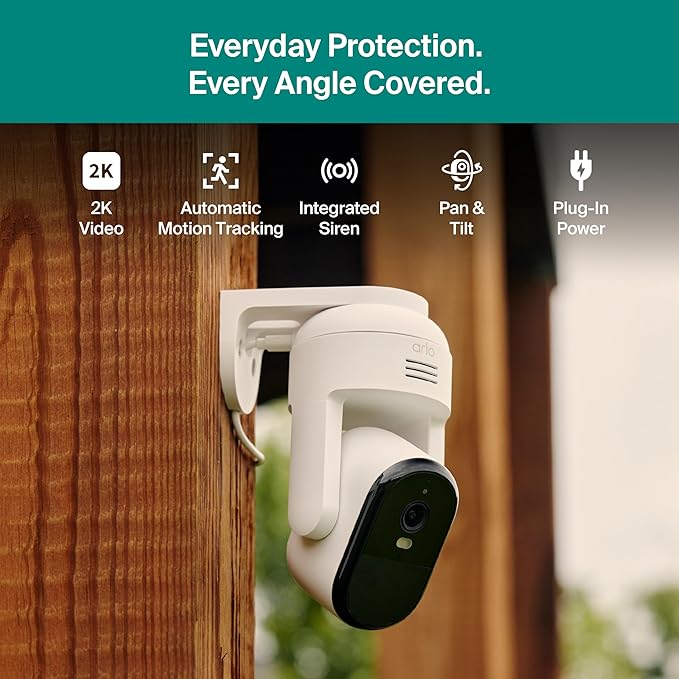 Arlo Essential Pan Tilt Security Camera 2K - Image 5