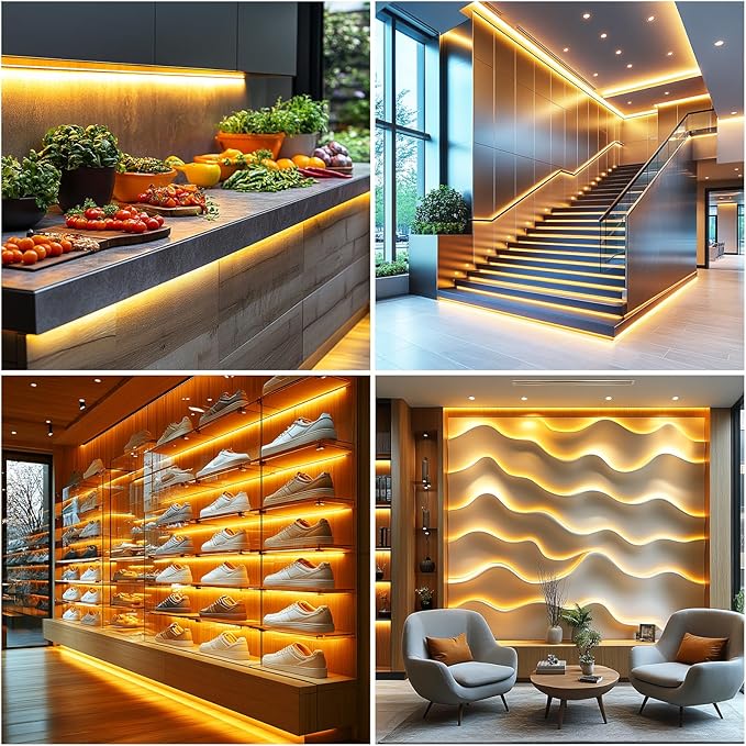 UVTaoYuan Led Strip Lights 5V USB Short COB LED Strip Light 3Pack 3000K Warm - Image 4