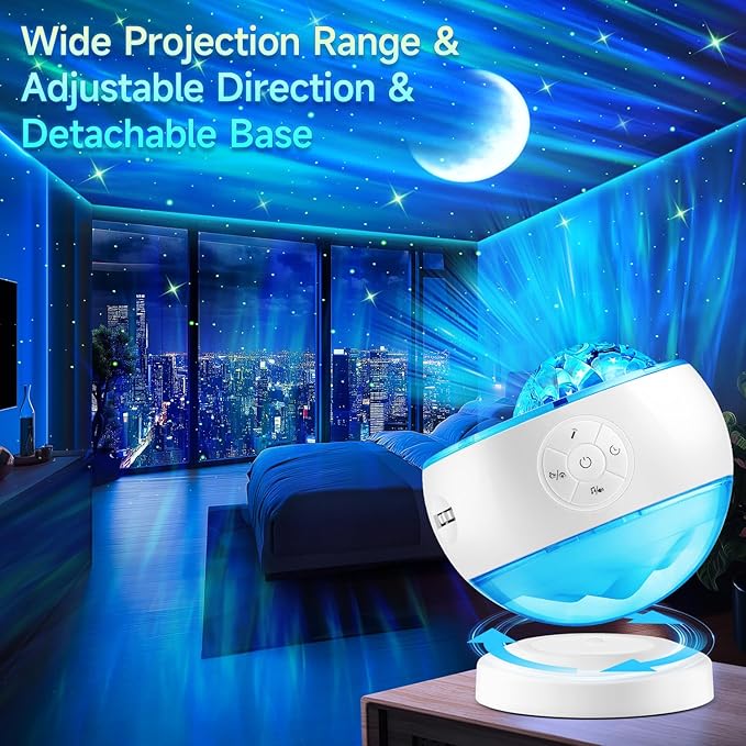 One Fire Northern Lights Projector, 300+Color Modes Galaxy Projector - Image 8