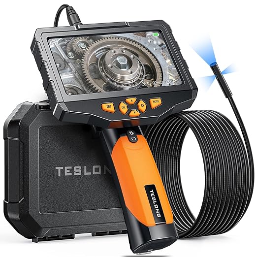 Triple Lens Borescope Inspection Camera, Teslong Professional Endoscope by Teslong
