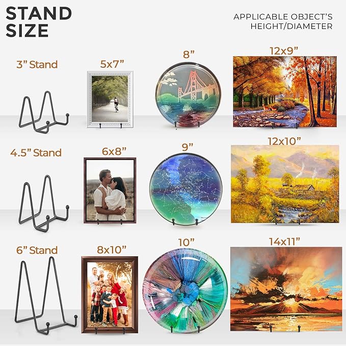 TR-LIFE 3 Pack 4.5 Inch Plate Stands - Image 7