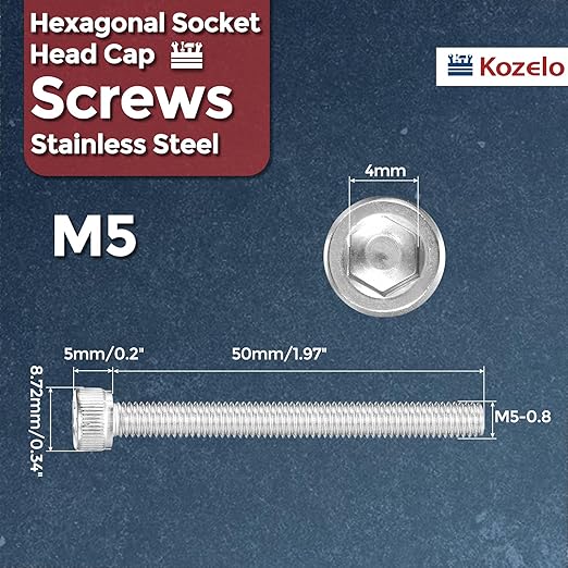 Kozelo 20pcs Socket Head Cap Screws - Image 2
