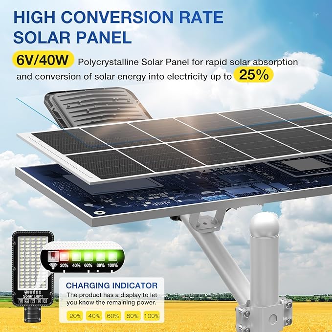 OKPRO 12000W Solar Street Lights Outdoor - Image 6