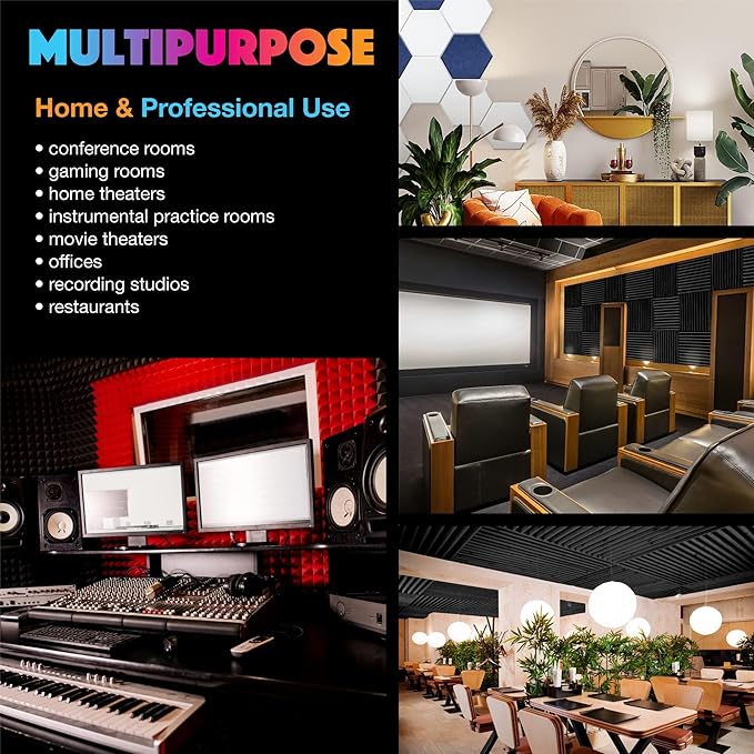 Acoustic Panels 18 Pack Soundproof Wall Panels, High-Density Wall Decoration - Image 5