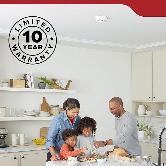 Kidde Smoke Detector, 10-Year Battery Powered, Voice Alerts, LED Warning Light - Image 10