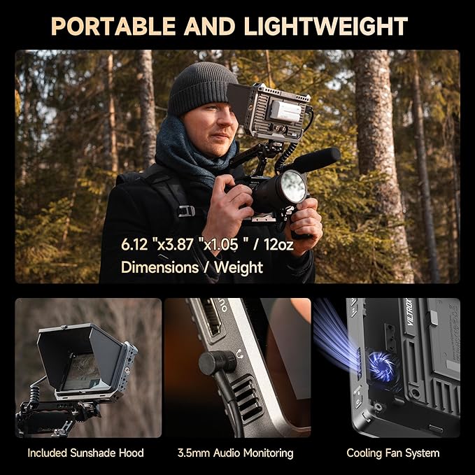 VILTROX DC-X3 2000 Nits SDI Camera Field Monitor Kit - Image 7