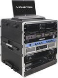 Sound Town Lightweight 12U PA DJ Rack/Road Case by SOUNDTOWN