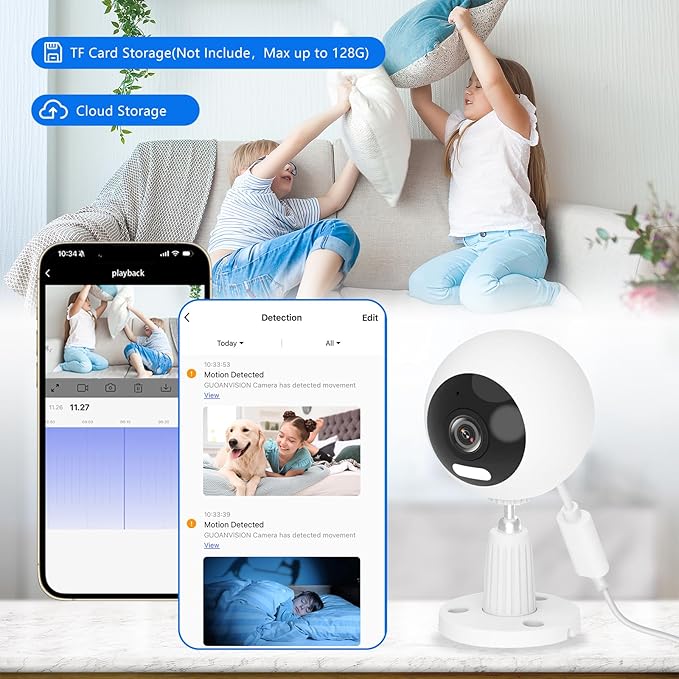 GUOANVISION 5G Cameras for Home Security, 3MP Outdoor Indoor Security Camera - Image 7