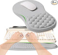 KUOSGM 2-in-1 Ergonomic Set, Wave Rise Keyboard Wrist Rest and Massage Bulge by KUOSGM