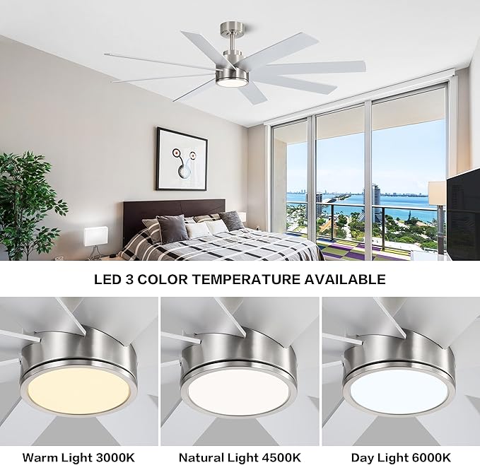 WINGBO 60" Large DC Ceiling Fans - Image 5