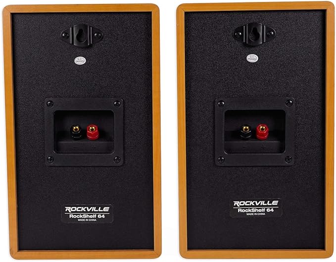 Rockville Pair ROCKSHELF 64C V2 Classic Wood 400W 6.5" Bookshelf Speakers/4 Ohm - Image 7
