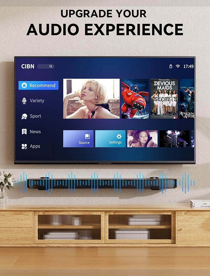 MUAKIOY Soundbar Mount, Speaker Wall Mount Brackets Under TV, Heavy Duty Sound - Image 2