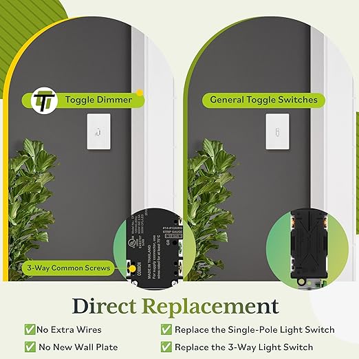 TG Digital Toggle Dimmer Light Switch - Image 4