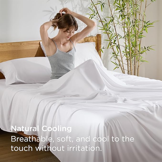 Bedsure Queen Sheet Set, Cooling Sheets - Image 3