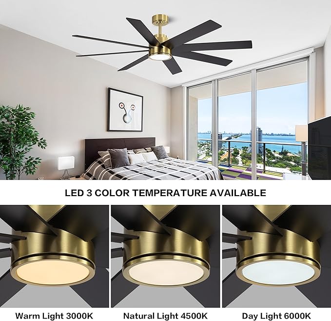 WINGBO 72" Large DC Ceiling Fans - Image 5