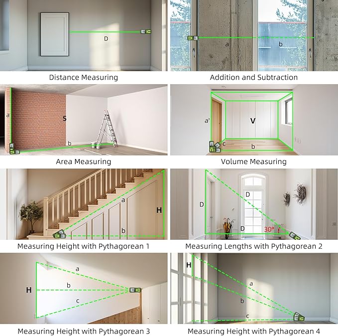393FT Professional Green Laser Measuring Tool - Image 4