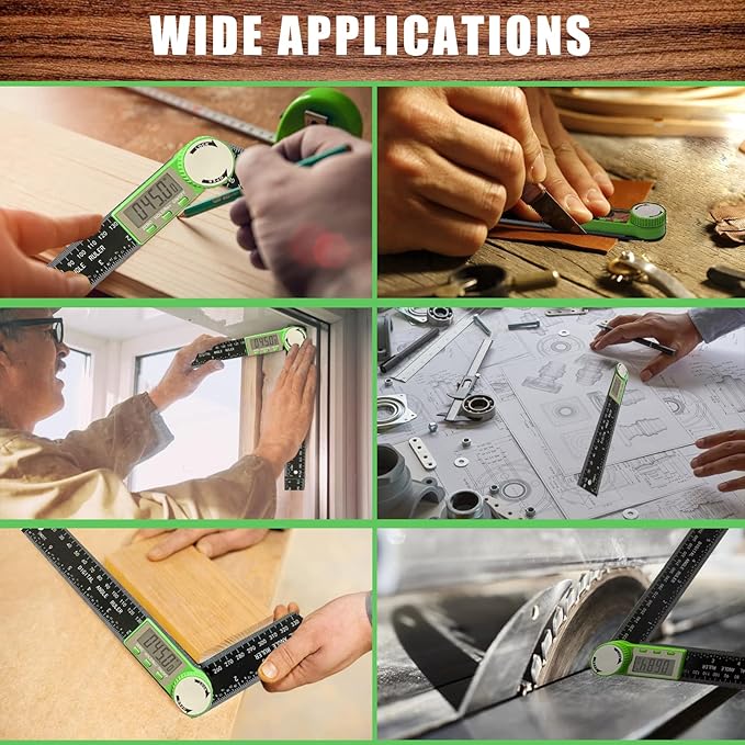 PDDYIER Digital Angle Finder Protractor, 2-in-1 Miter Saw, 7 Inch/200mm ABS - Image 7