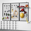 ztysn 3pcs Grid Wall Panels Display Stand -Wire Grid Hanging Rack by ztysn