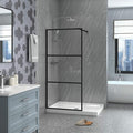 Goodyo Fixed Shower Door 34" X 72" Clear Tempered Glass Shower Screen Panel by Goodyo