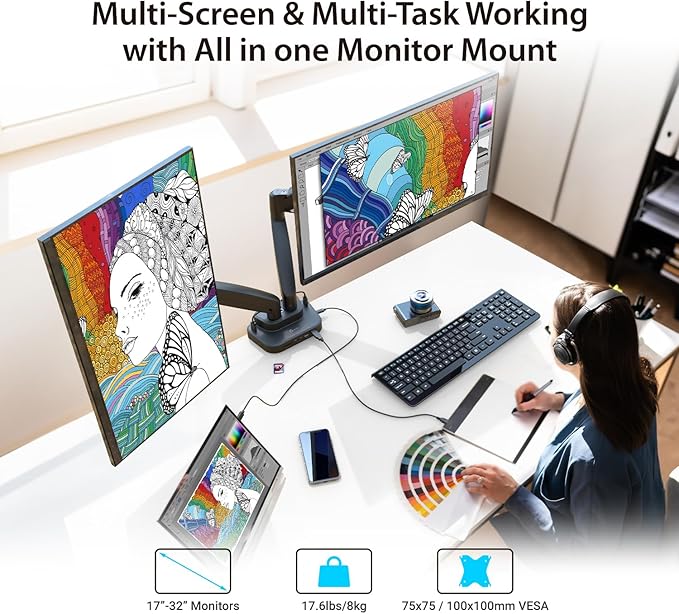 j5create Dual Monitor Mount - Image 7