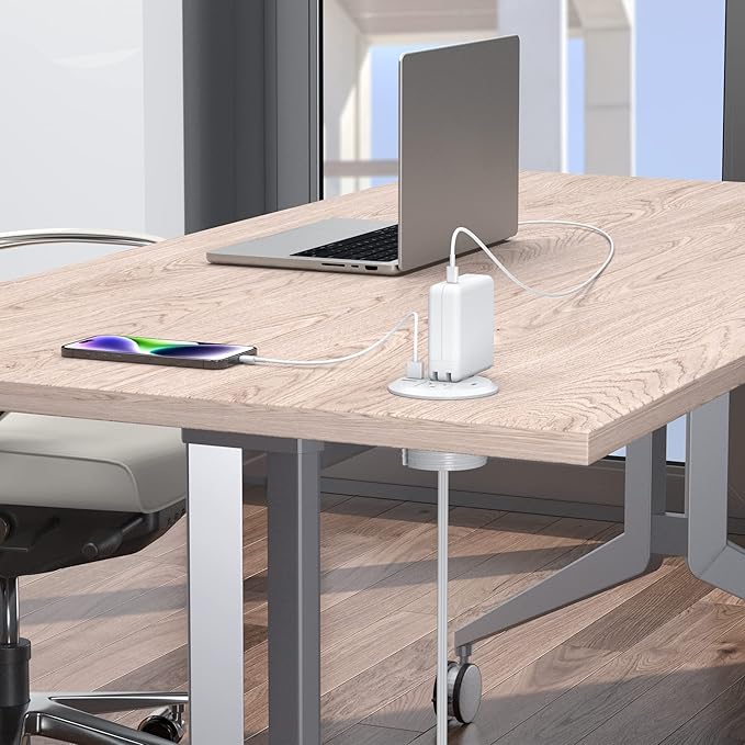 3 inch Desktop Power Grommet USB C, 20W Fast Charging Station, Furniture - Image 5