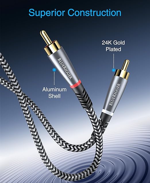 BlueRigger RCA Cable, 15FT- Compatible - Image 3