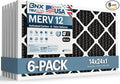 BNX TruFilter 14x24x1 MERV 12 Odor Defense AC Furnace Air Filter by BNX