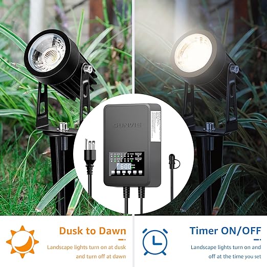 SUNVIE 300W Low Voltage Landscape Transformer - Image 4