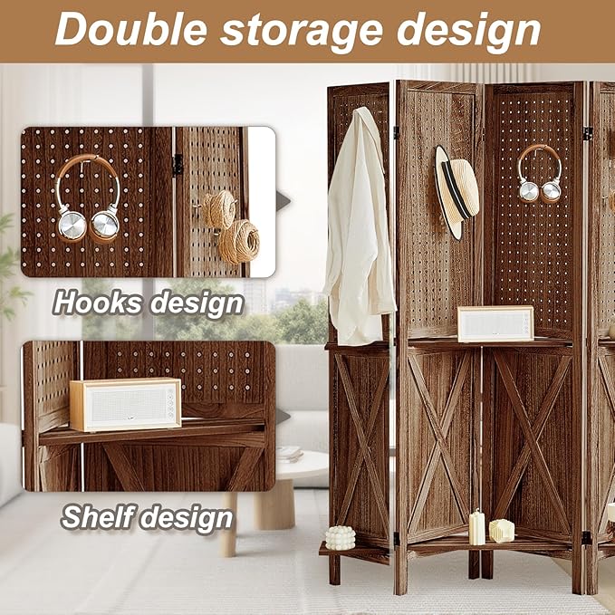 Aleesing 4 Panel Pegboard Display - Image 4