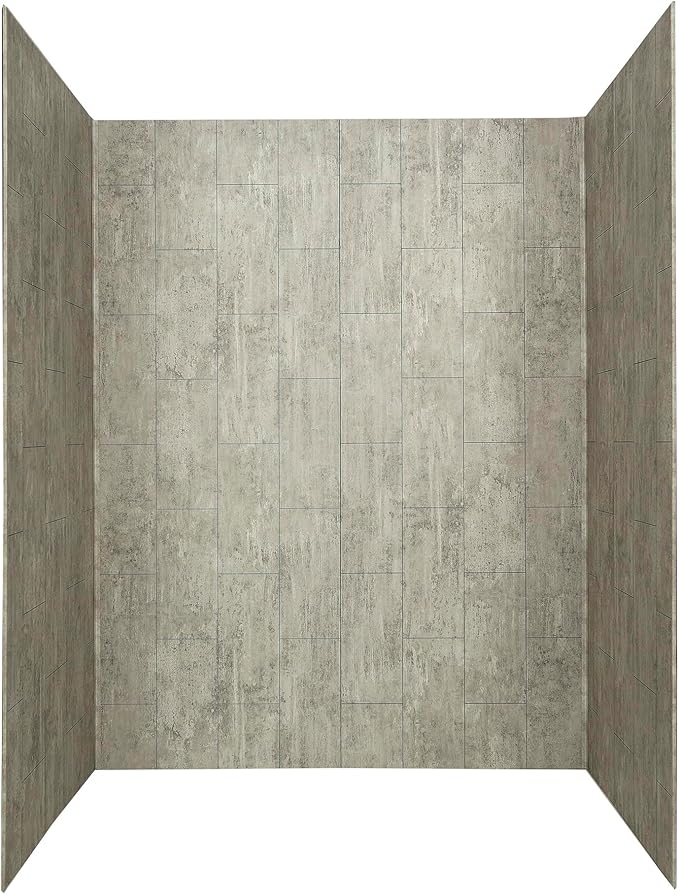 Palisade 78in x 60in x 36in Waterproof Vinyl Shower Surround Kit by PalisadeWallTilesandPlanks