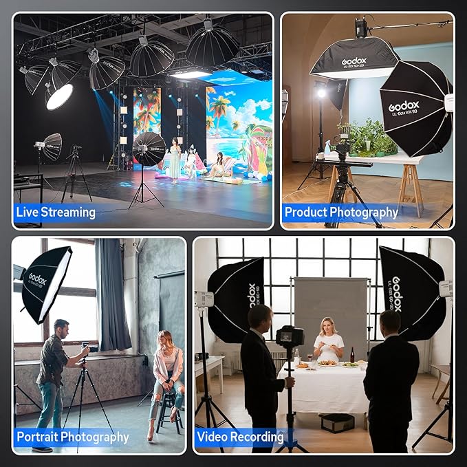 Godox Litemons LE300Bi 300W Bicolor LED Video Light, 58900Lux@1M Studio Light - Image 7