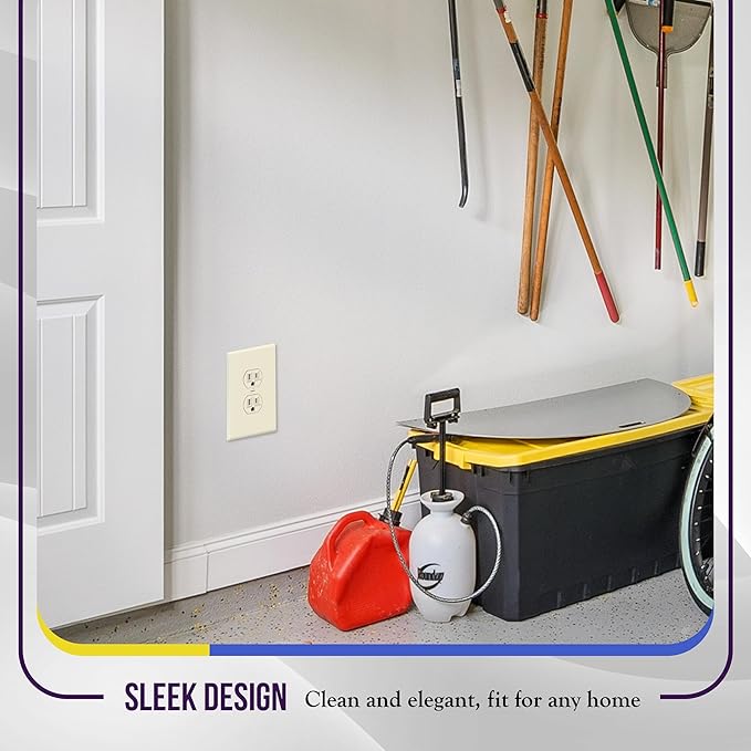 ENERLITES Duplex Receptacle Outlet Wall Plate, Jumbo Electrical Outlet Covers - Image 3