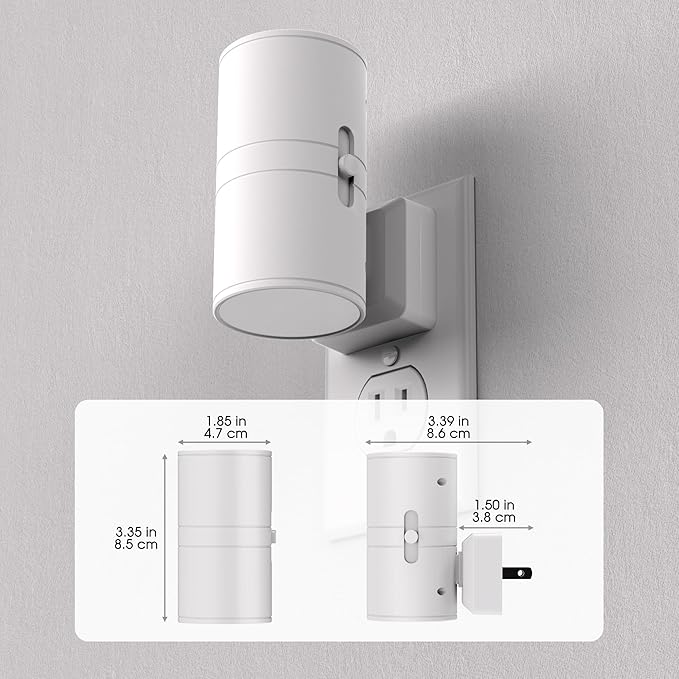 Briignite Night Lights Plug into Wall, Modern LED Night Light Plug in, Dusk to - Image 2