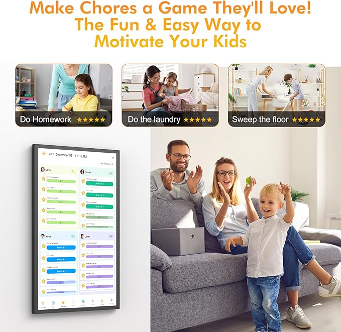 32" Smart Digital Frame Calendar-for-Family-Planner - Image 4
