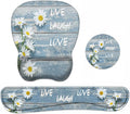 Mouse Pad Wrist Support and Keyboard Wrist Rest Set by Unknown