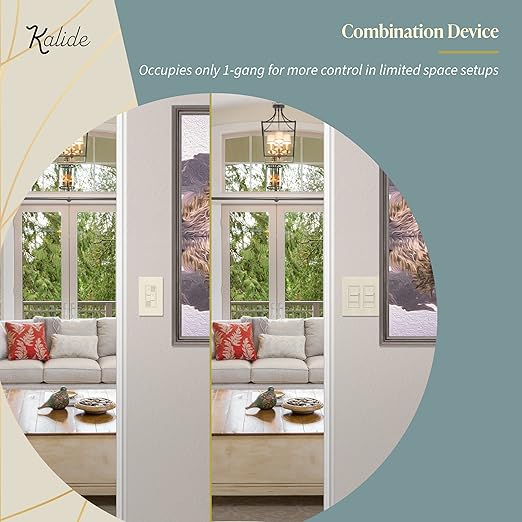 TOPGREENER Kalide Dual Load Dimmer Light Switch, Double LED Dimmer Switch - Image 7