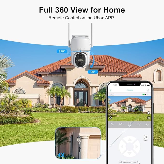 HOSAFE.COM Home Security Cameras Wireless Outdoor, Outdoor Camera Wireless WiFi - Image 3