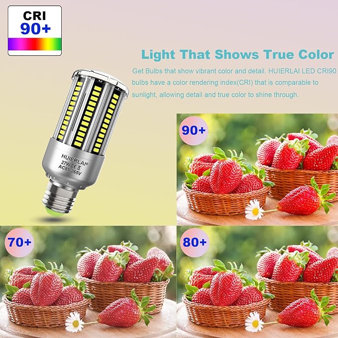 Radar Motion Sensor Light Bulbs A19 250W Equivalent AC85-265V 27W Motion - Image 6