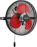 Fanqiebros 12 IN High Velocity Wall Mount Fan, 3 Speed Industrial Wall Fan by Fanqiebros