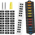 RED WOLF 12 Way Fuse Block Blade Box Holder Standard Circuit Fuses Holder Fit by REDWOLF