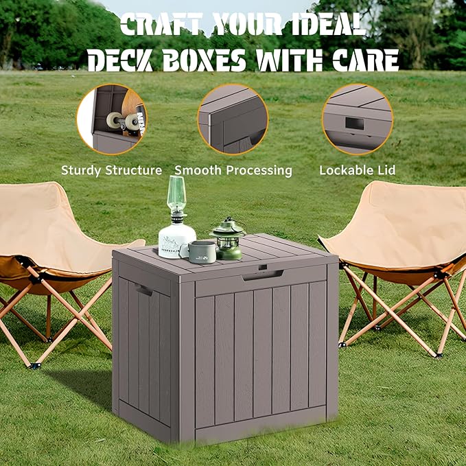 NUNU LAB 31 Gallon Outdoor Storage Box Waterproof, Outside Package Delivery - Image 6