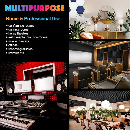 Acoustic Panels 18 Pack Soundproof Wall Panels, High-Density Wall Decoration - Image 2
