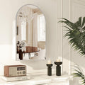 Bathroom Medicine Cabinet with Mirror Silver, Arched Wall Mounted Bathroom by FunFurnitureFollowLife