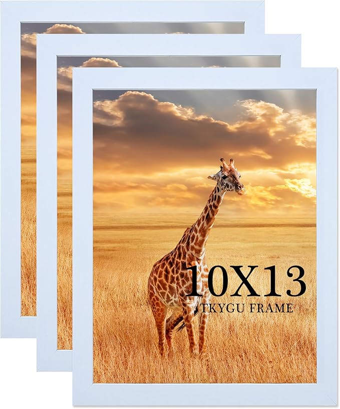 TKYGU 10x13 Picture Frame Set of 3, Wooden Frame white 10x13 Wall Gallery by TKYGU