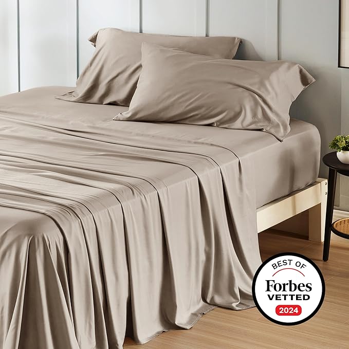 Bedsure Full Size Bed Sheets, Cooling Sheets, Rayon Derived from Bamboo - Image 7