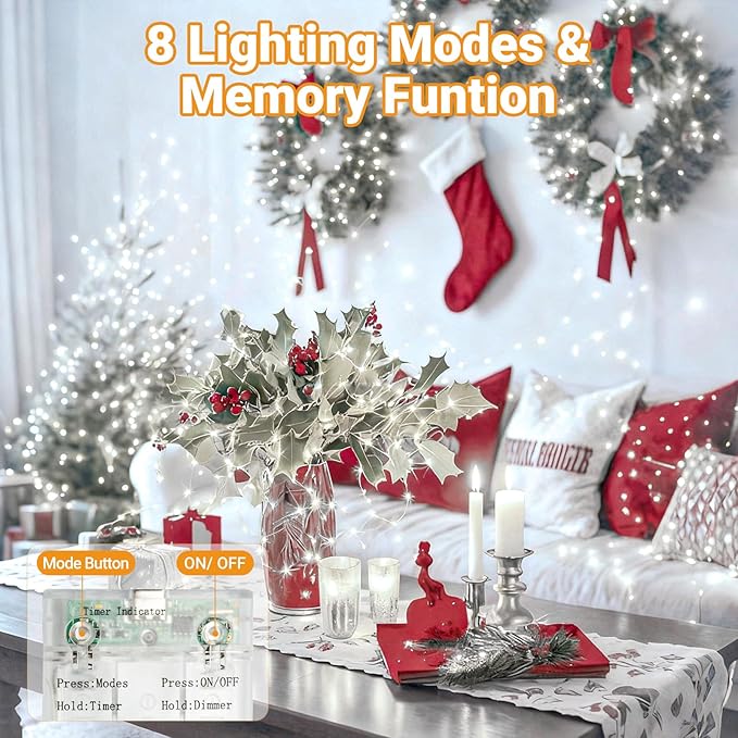 litogo 2 Pack Fairy Lights Battery Operated - Image 2